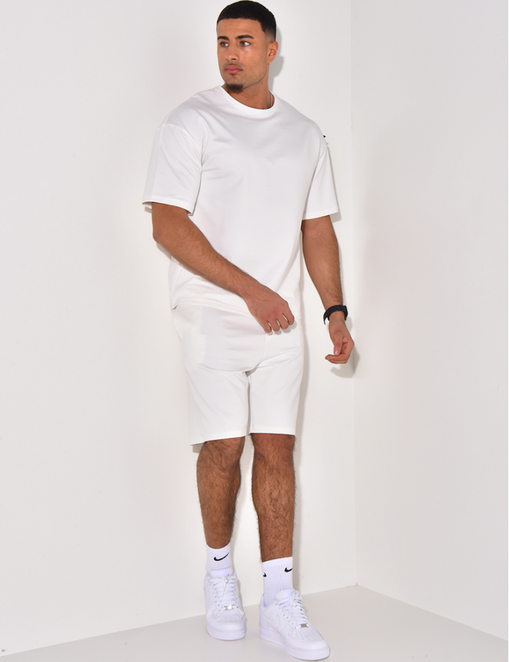 Ensemble short et t-shirt uni