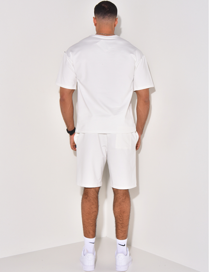 Ensemble short et t-shirt uni