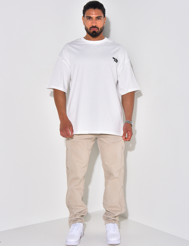 Pantalon cargo à pression Pantalon cargo à pression