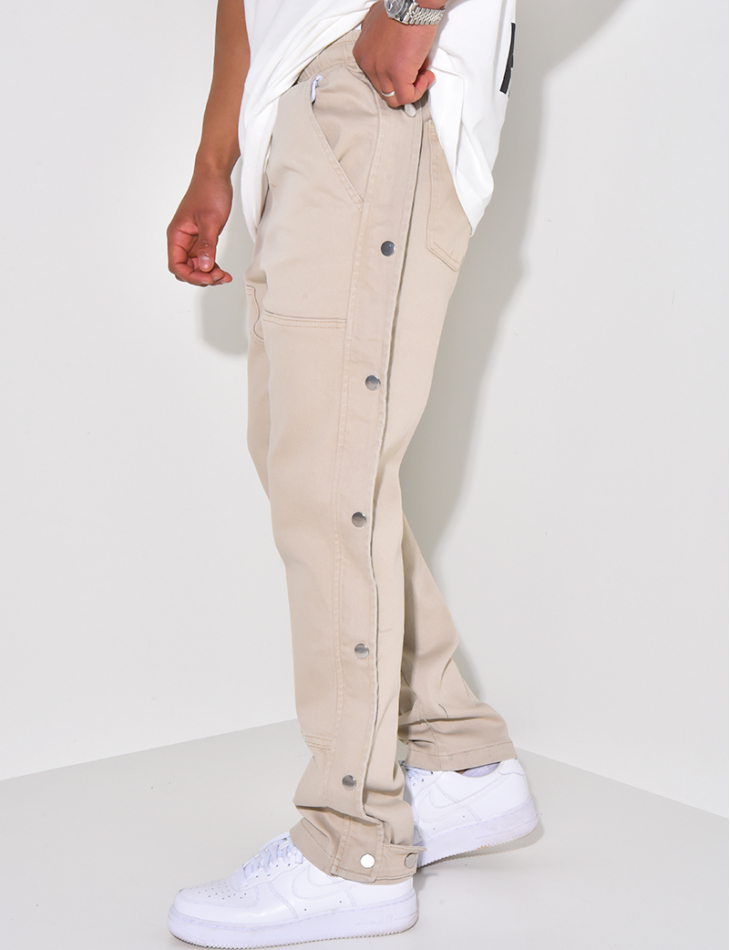 Pantalon cargo à pression Pantalon cargo à pression