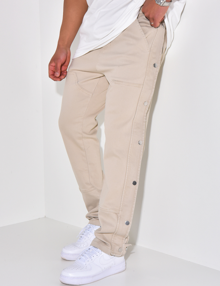 Pantalon cargo à pression Pantalon cargo à pression