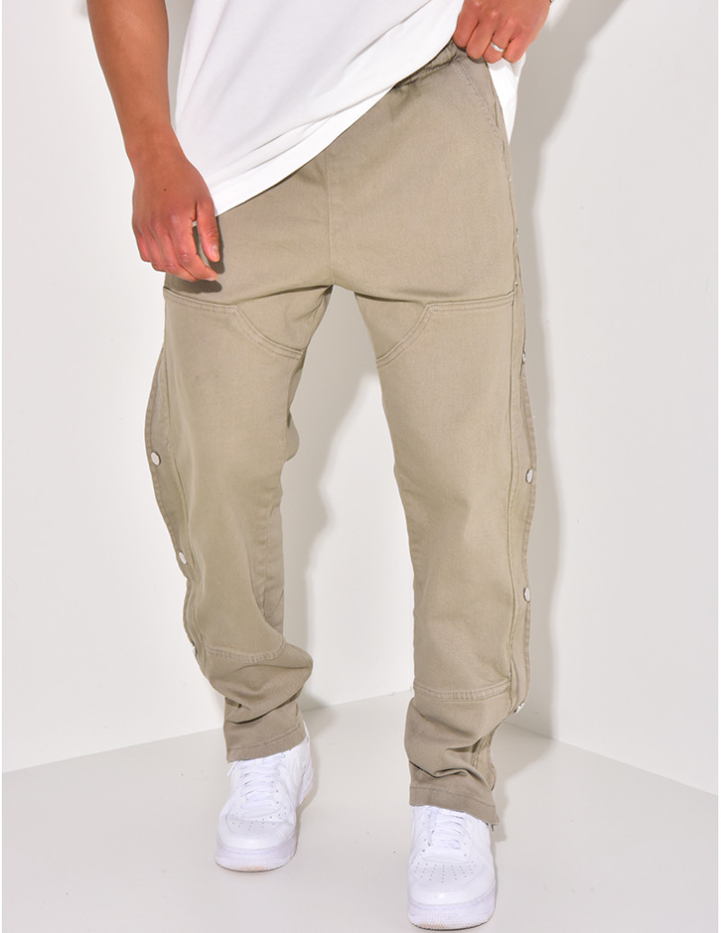 Pantalon cargo à pression