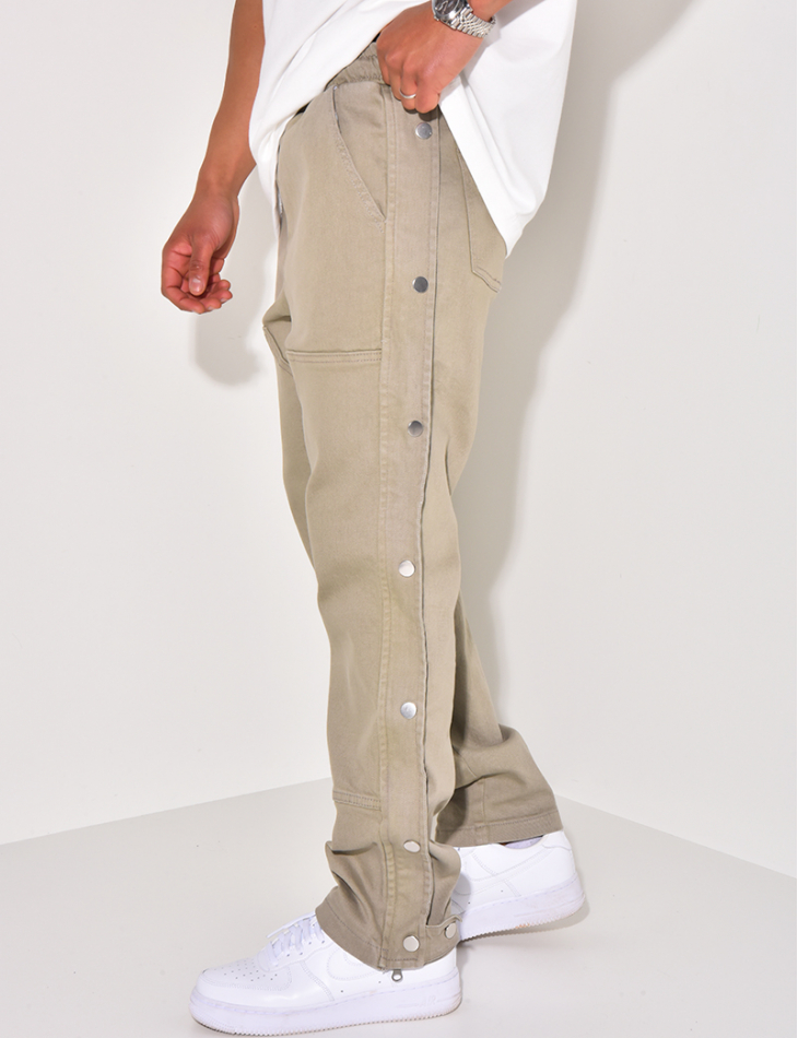 Pantalon cargo à pression Pantalon cargo à pression