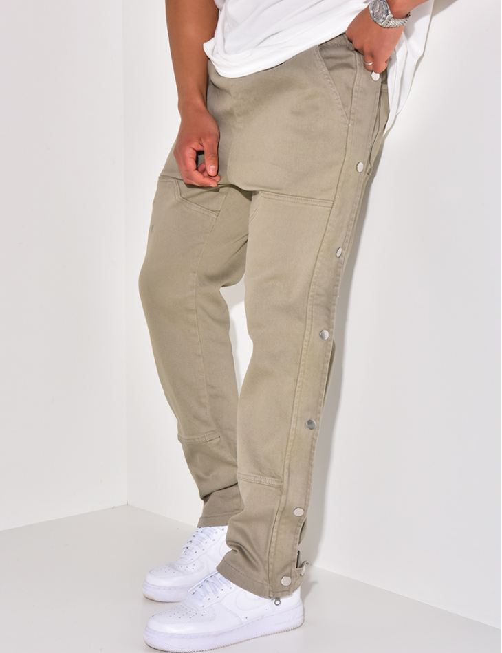 Pantalon cargo à pression Pantalon cargo à pression