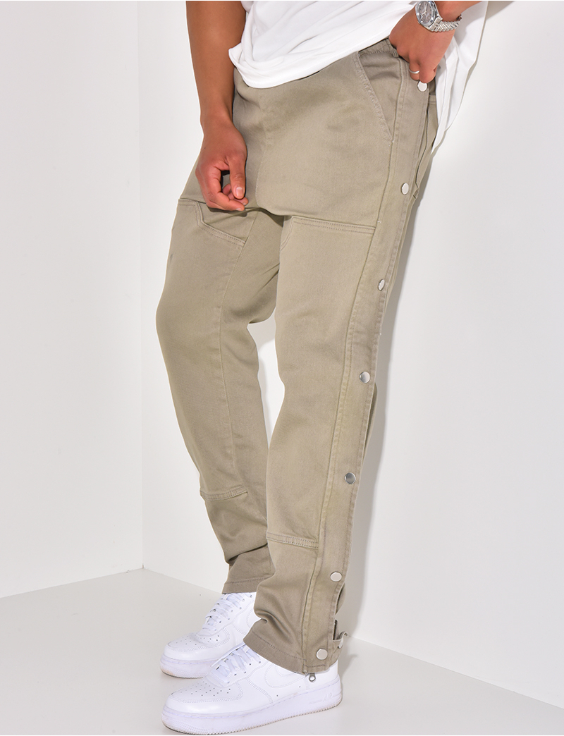 Pantalon cargo à pression