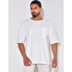 T-shirt à poche en éponge T-shirt à poche en éponge