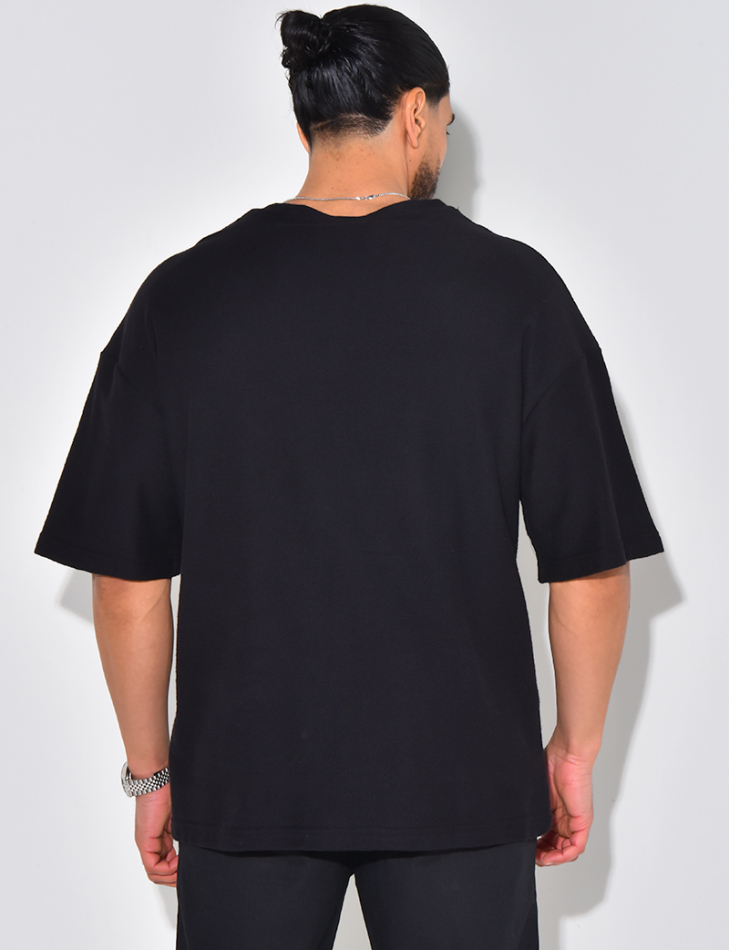 T-shirt à poche en éponge