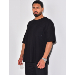 T-shirt à poche en éponge