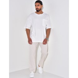 T-shirt à poche en éponge T-shirt à poche en éponge