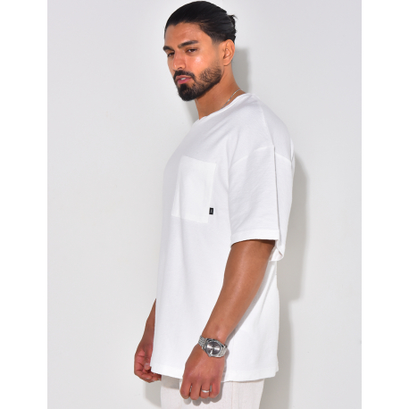 T-shirt à poche en éponge T-shirt à poche en éponge