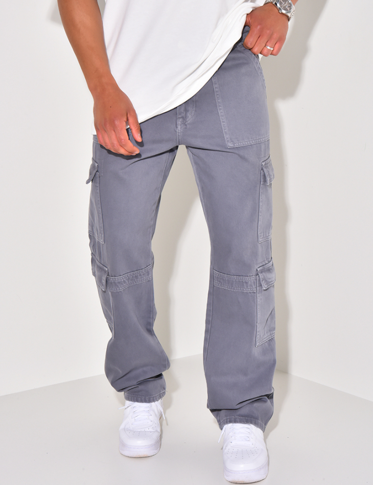 Jeans cargo à poches Jeans cargo à poches