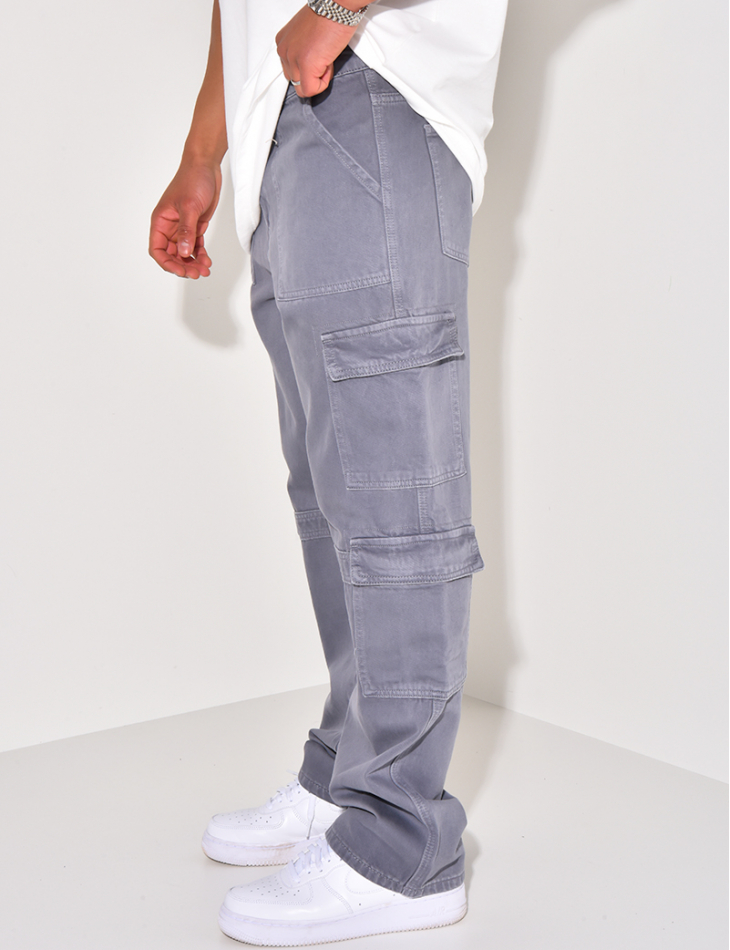 Jeans cargo à poches Jeans cargo à poches