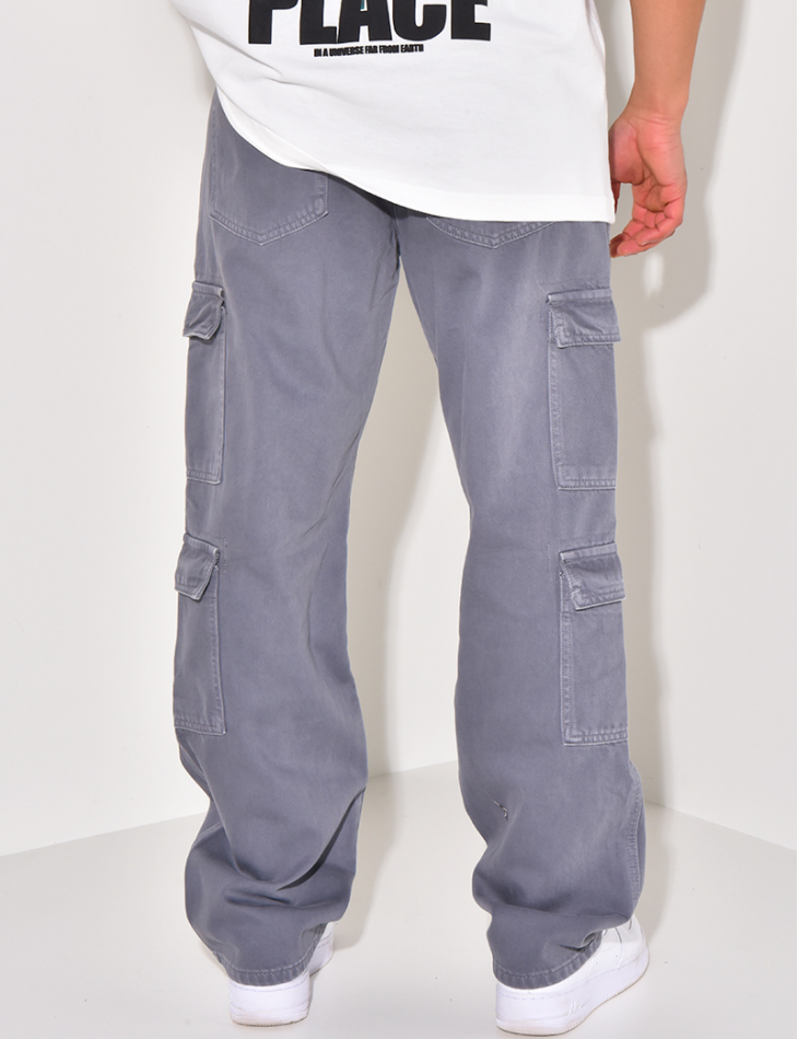Jeans cargo à poches Jeans cargo à poches