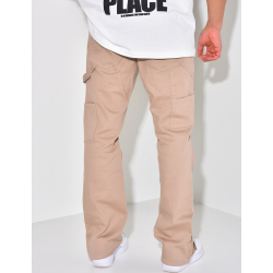 Jeans large à fermeture éclaire aux chevilles Jeans large à fermeture éclaire aux chevilles