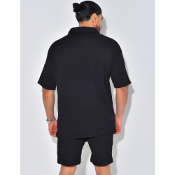 Ensemble short et polo texturé Ensemble short et polo texturé