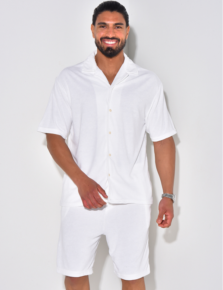 Ensemble chemise et short en éponge Ensemble chemise et short en éponge