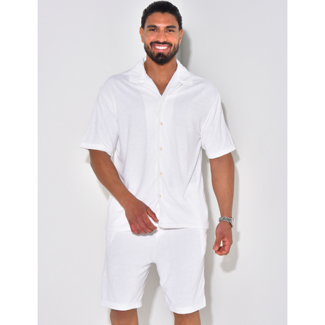 Ensemble chemise et short en éponge Ensemble chemise et short en éponge