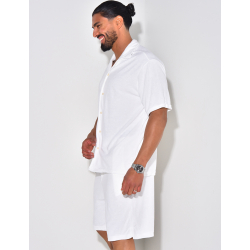 Ensemble chemise et short en éponge Ensemble chemise et short en éponge