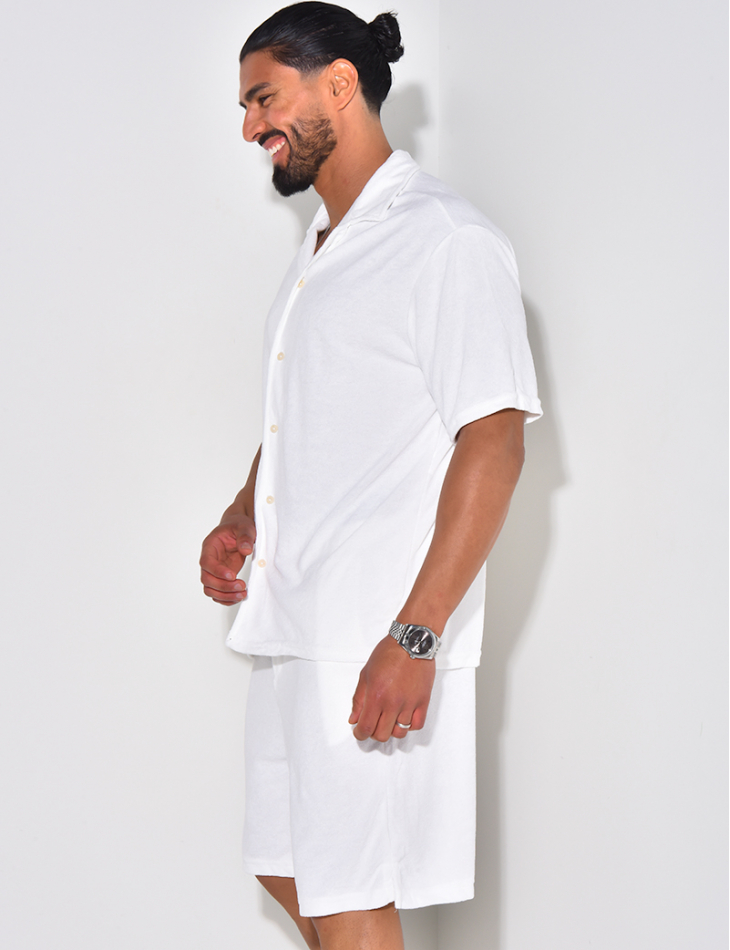 Ensemble chemise et short en éponge Ensemble chemise et short en éponge