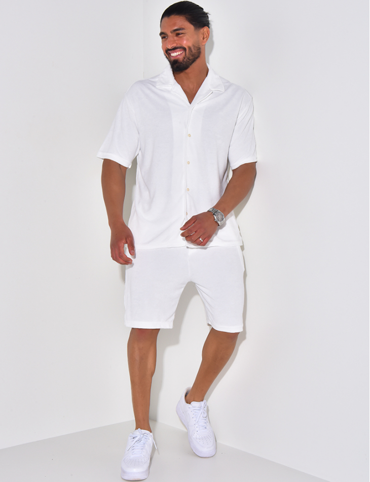 Ensemble chemise et short en éponge Ensemble chemise et short en éponge