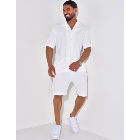 Ensemble chemise et short en éponge Ensemble chemise et short en éponge
