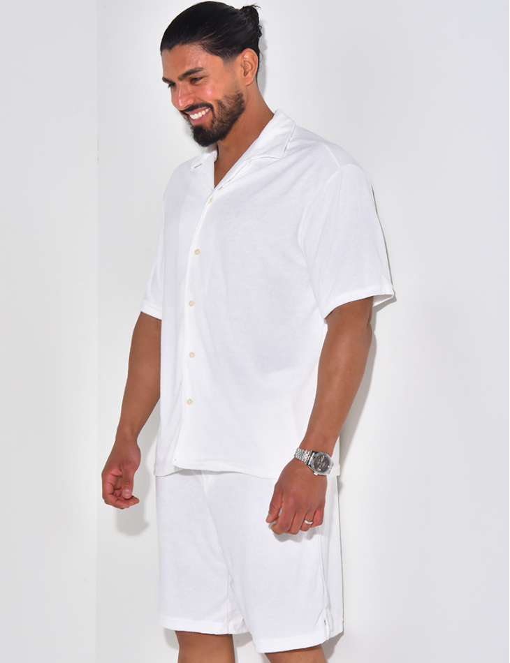 Ensemble chemise et short en éponge Ensemble chemise et short en éponge