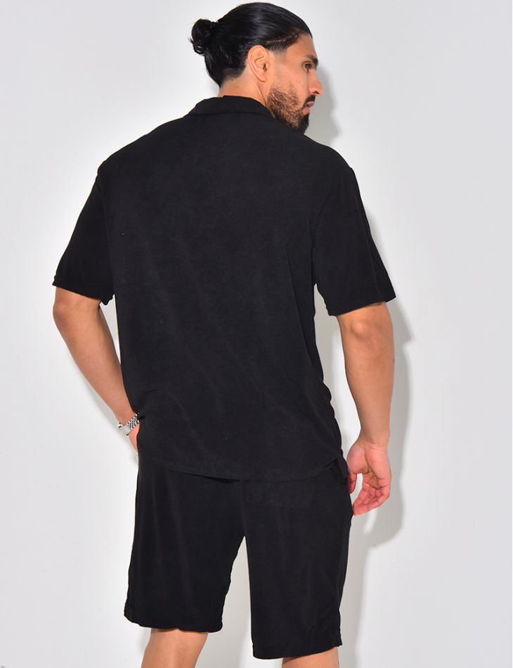 Ensemble chemise et short en éponge
