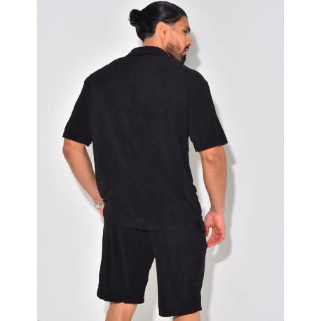 Ensemble chemise et short en éponge