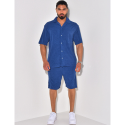 Ensemble chemise et short en éponge Ensemble chemise et short en éponge