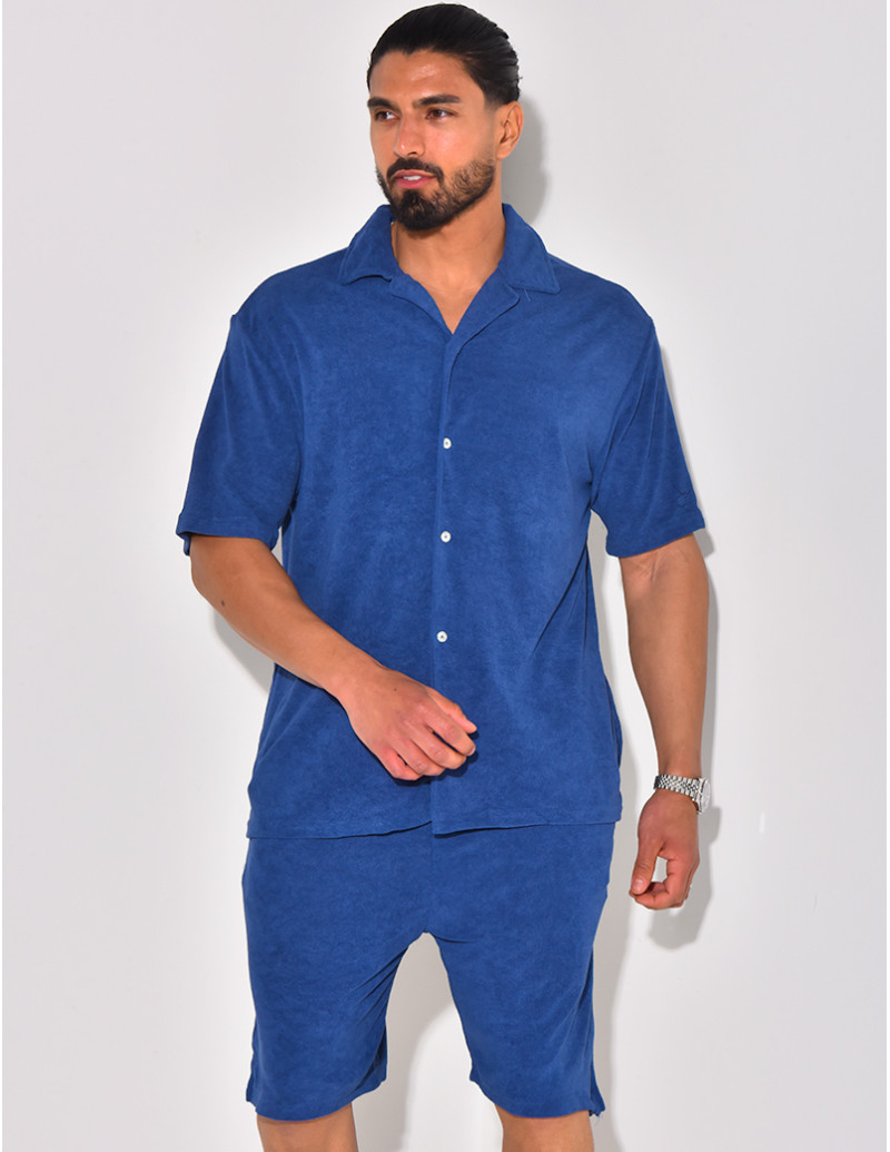 Ensemble chemise et short en éponge