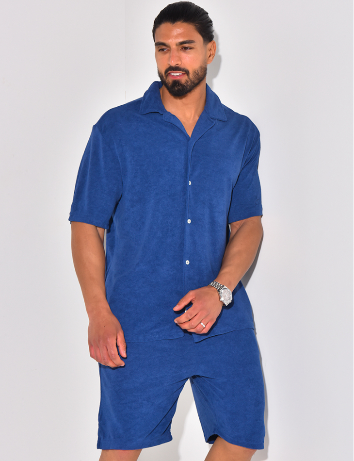 Ensemble chemise et short en éponge Ensemble chemise et short en éponge