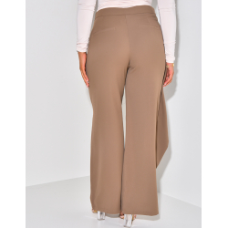 Pantalon de tailleur à empiècement asymétrique