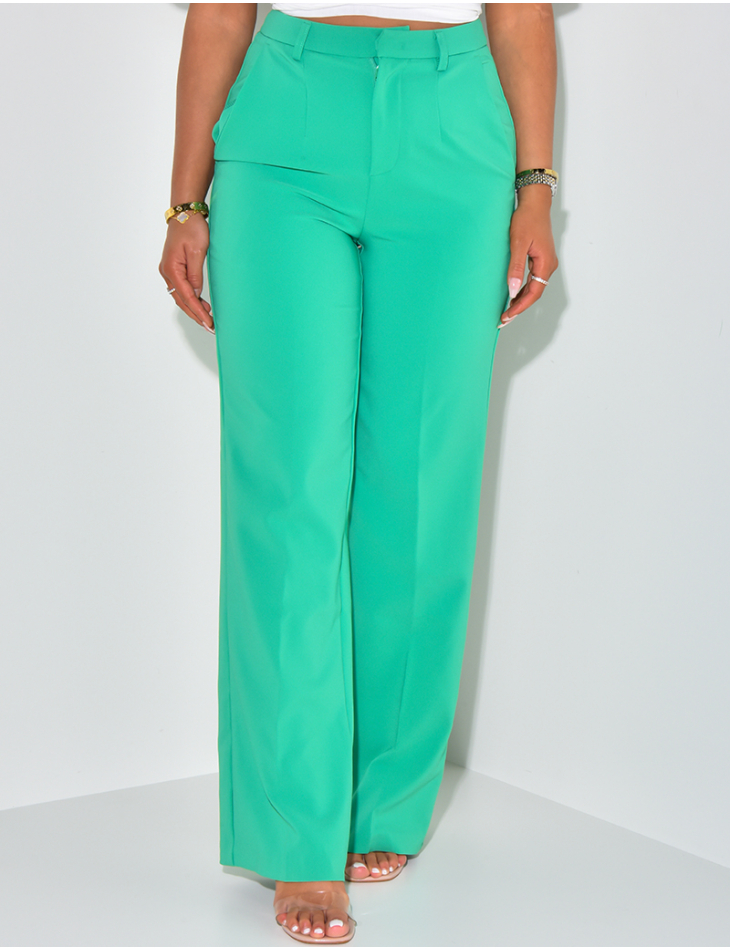Pantalon de tailleur coupe droite Pantalon de tailleur coupe droite