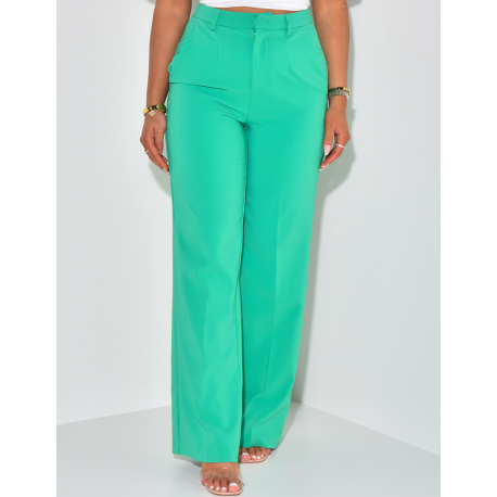 Pantalon de tailleur coupe droite Pantalon de tailleur coupe droite