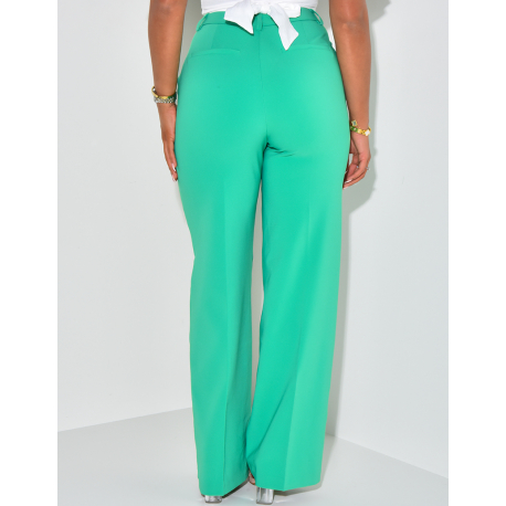 Pantalon de tailleur coupe droite Pantalon de tailleur coupe droite