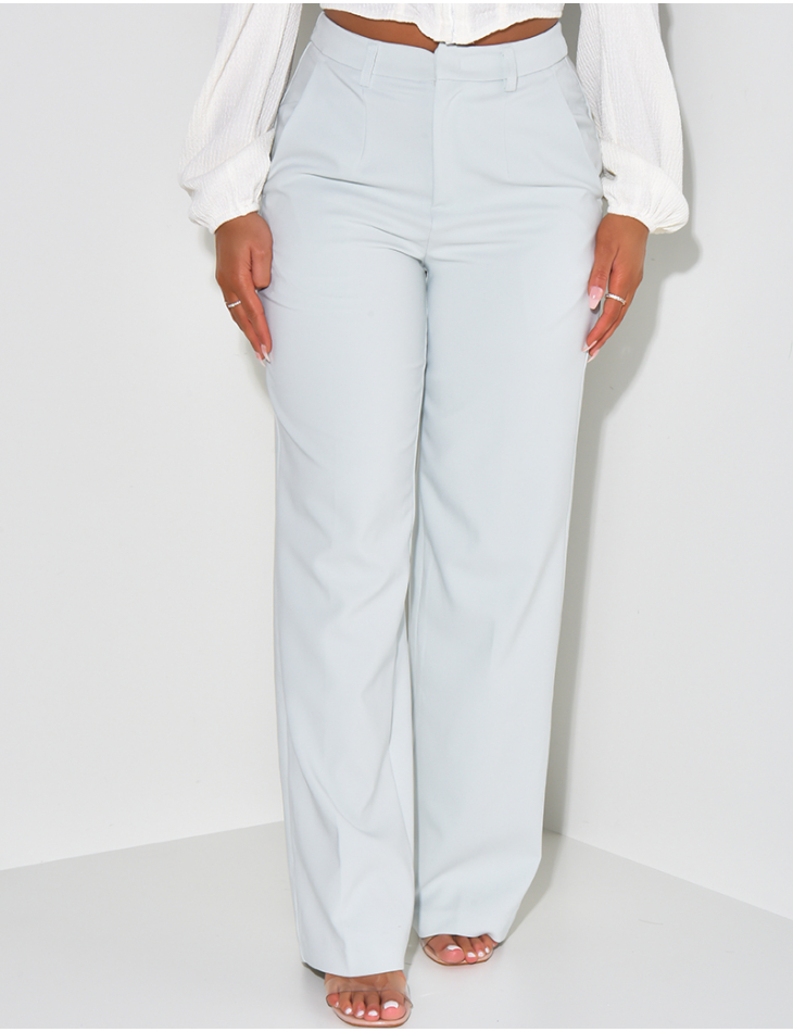 Pantalon de tailleur coupe droite Pantalon de tailleur coupe droite