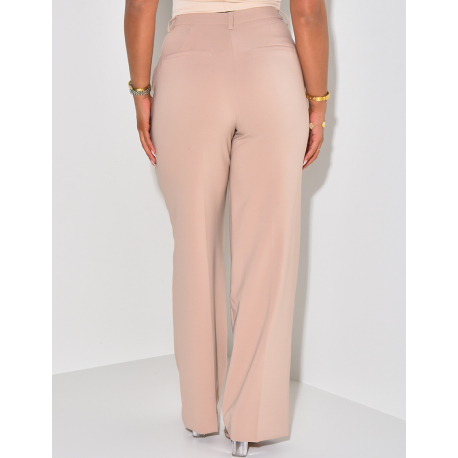 Pantalon de tailleur coupe droite Pantalon de tailleur coupe droite