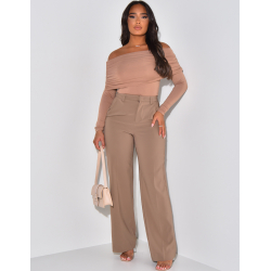 Pantalon de tailleur coupe droite Pantalon de tailleur coupe droite