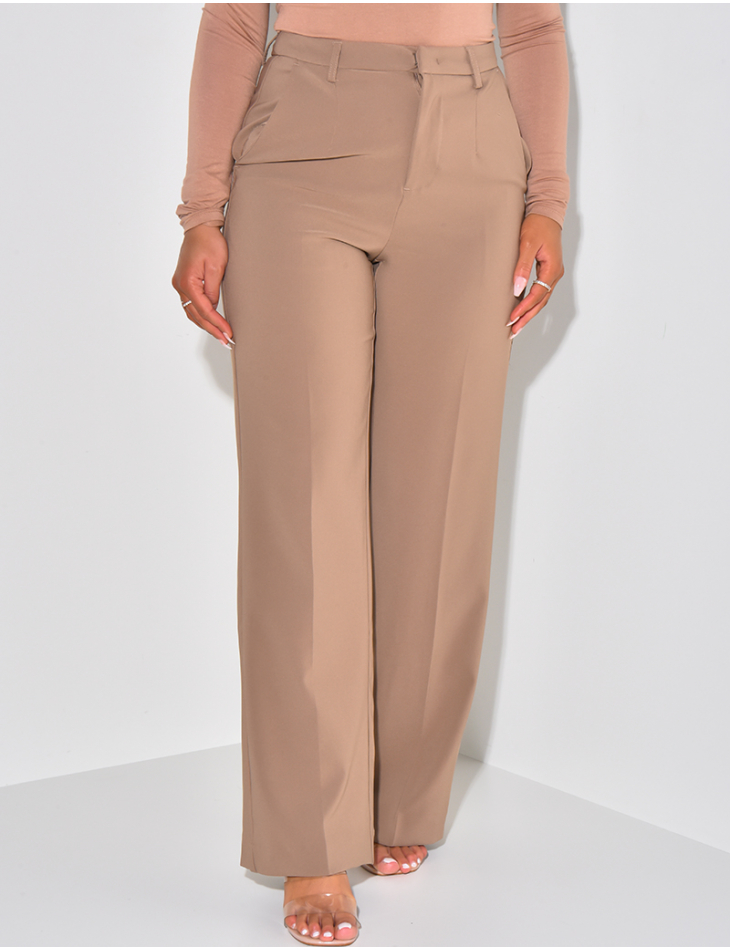 Pantalon de tailleur coupe droite Pantalon de tailleur coupe droite