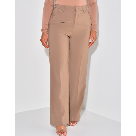 Pantalon de tailleur coupe droite Pantalon de tailleur coupe droite