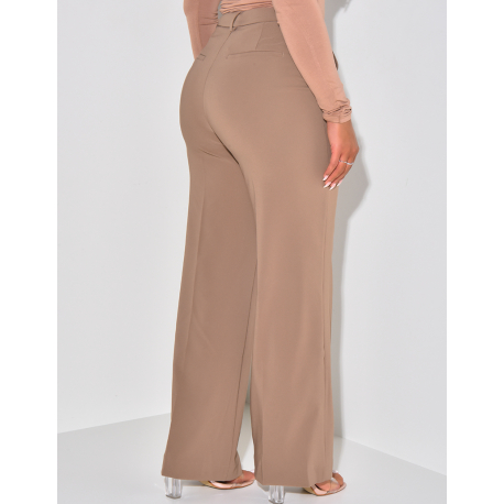 Pantalon de tailleur coupe droite Pantalon de tailleur coupe droite
