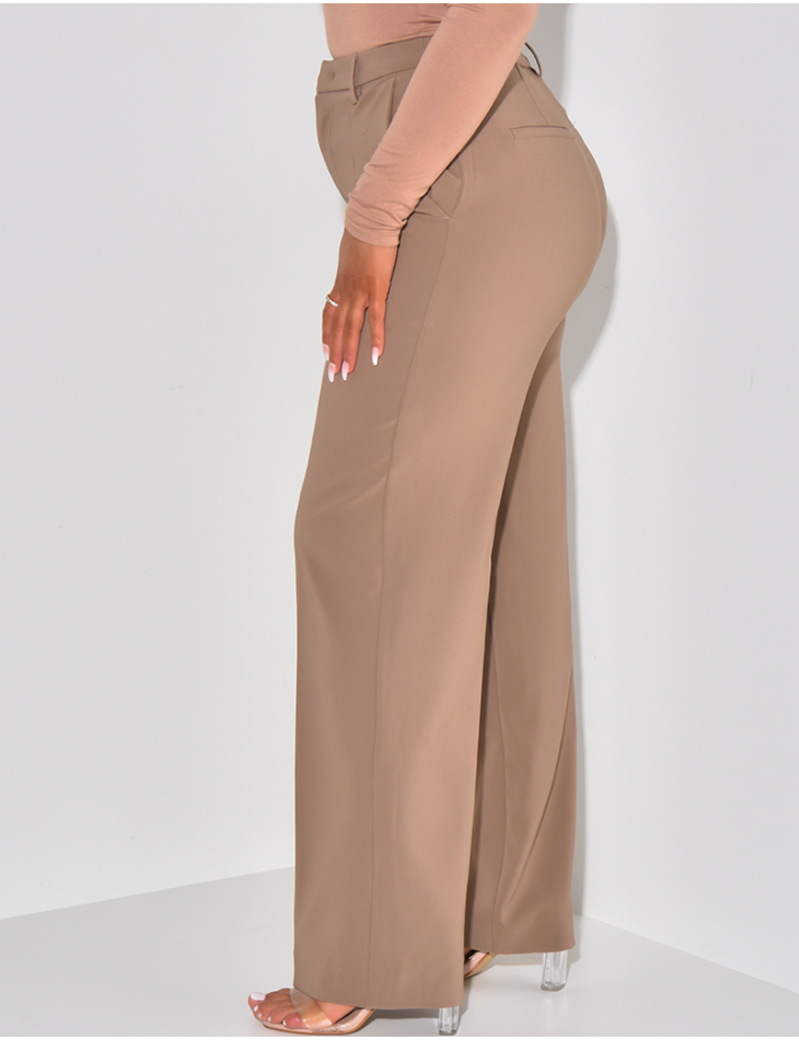 Pantalon de tailleur coupe droite Pantalon de tailleur coupe droite