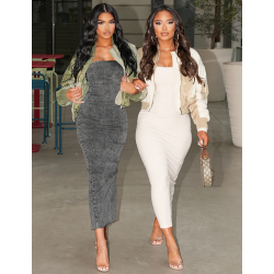 Short two-tone waterproof bomber jacket Short two-tone waterproof bomber jacket