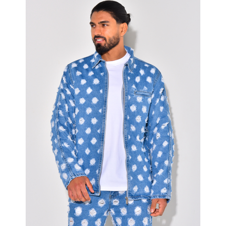 Veste en jeans destroy Veste en jeans destroy