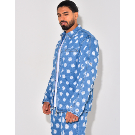 Veste en jeans destroy Veste en jeans destroy