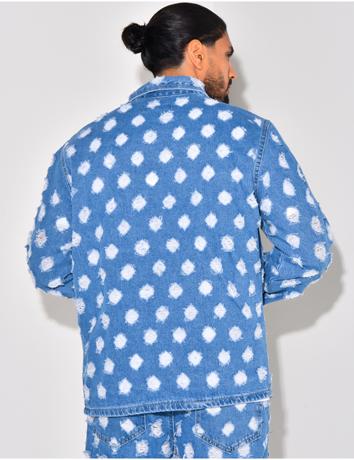 Veste en jeans destroy Veste en jeans destroy