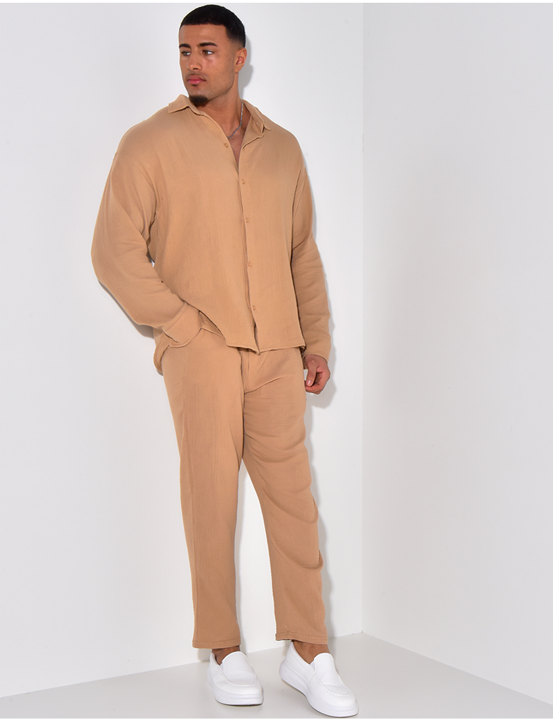 Ensemble Veste+pantalon Bass Pro Shops - Bleu/noir, Capuche, Taille XL, Pêche