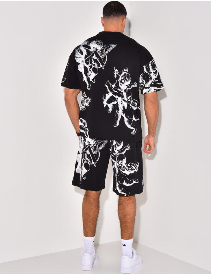 Angels T-shirt short set Angels T-shirt short set