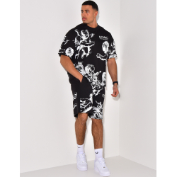 Angels T-shirt short set Angels T-shirt short set