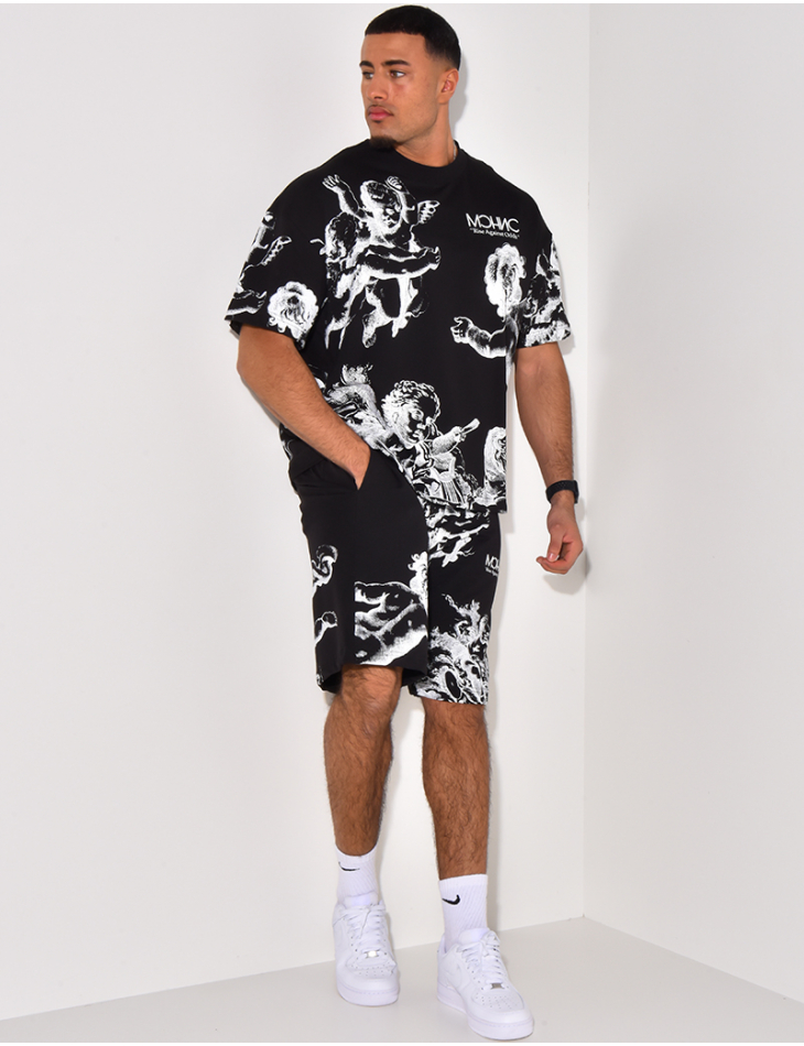 Angels T-shirt short set Angels T-shirt short set